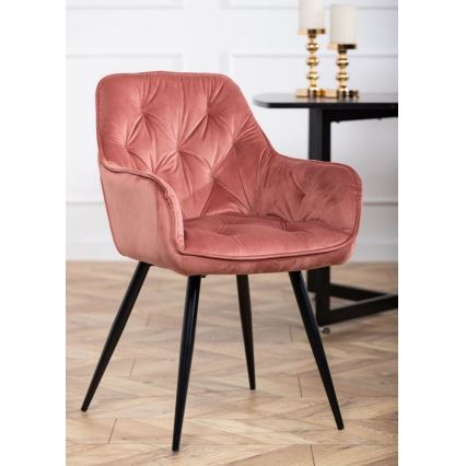 KOMPLEKTS 2x Ēdamistabas krēsls HANA rozā
