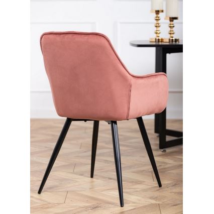 KOMPLEKTS 2x Ēdamistabas krēsls HANA rozā