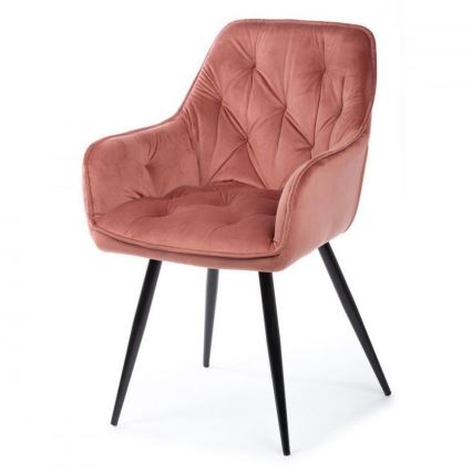 KOMPLEKTS 2x Ēdamistabas krēsls HANA rozā