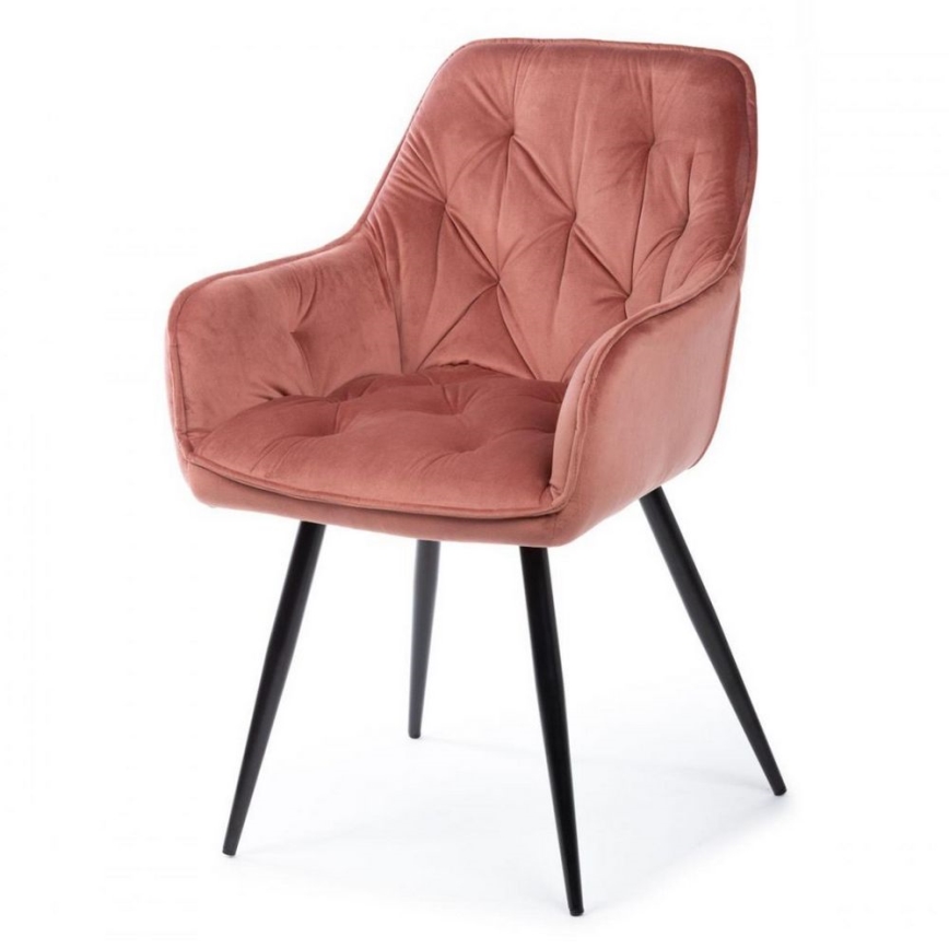 KOMPLEKTS 2x Ēdamistabas krēsls HANA rozā