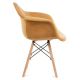 KOMPLEKTS 2x Ēdamistabas krēsls NEREA 80x60,5 cm dzeltena/dižskābardis