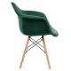 KOMPLEKTS 2x Ēdamistabas krēsls NEREA 80x60,5 cm zaļa/dižskābardis