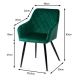 Komplekts 2x Ēdamistabas krēsls RICO zaļš