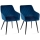 KOMPLEKTS 2x Ēdamistabas krēsls RICO zils