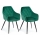 KOMPLEKTS 2x Ēdamistabas krēsls SAMETTI zaļš
