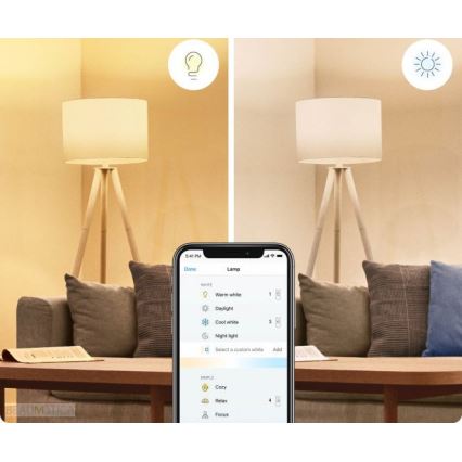 KOMPLEKTS 2x LED Aptumšojama spuldze A60 E27/8W/230V 2700-6500K CRI 90 Wi-Fi - WiZ