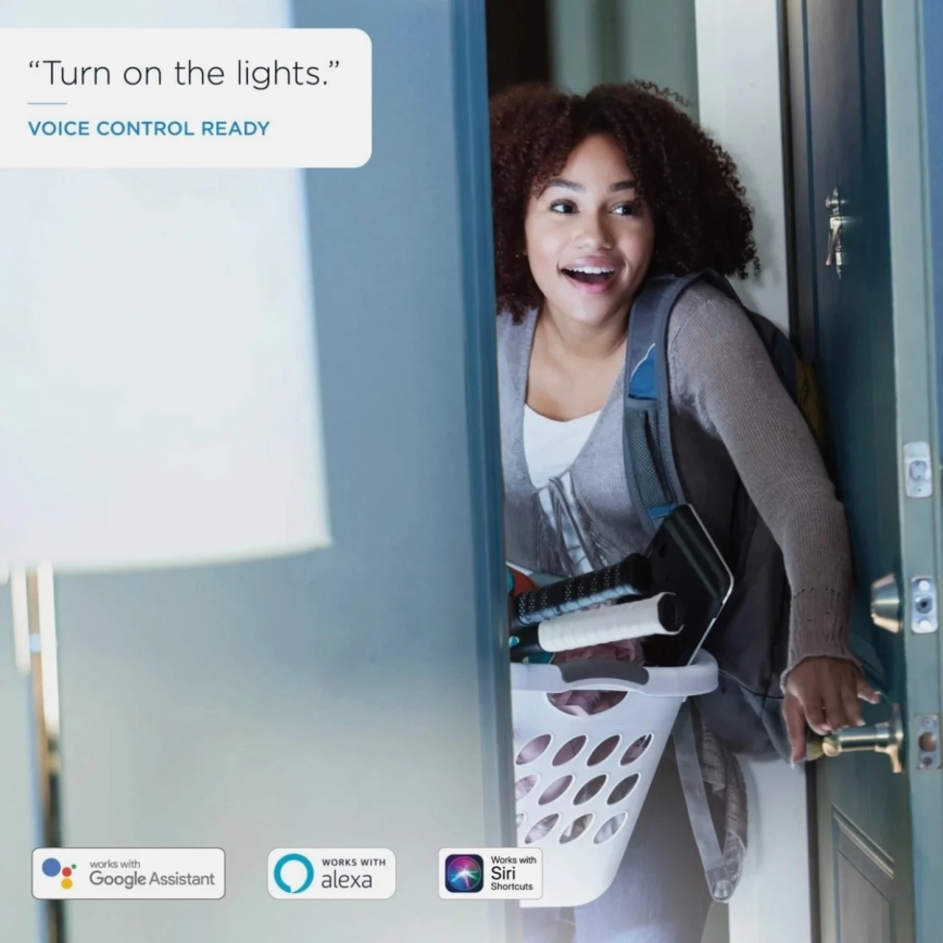 Komplekts 2x LED aptumšojamas spuldzes A60 E27/9W/230V 2700K Wi-Fi + tālvadības pults - WiZ