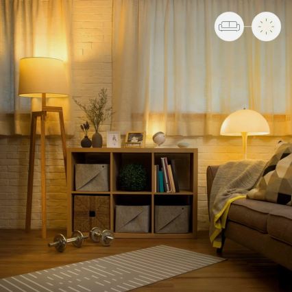 Komplekts 2x LED aptumšojamas spuldzes A60 E27/9W/230V 2700K Wi-Fi + tālvadības pults - WiZ