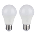 KOMPLEKTS 2x LED Aptumšojama spuldze A60 E27/9W/230V 6400K