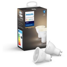 KOMPLEKTS 2x LED Aptumšojama spuldze Philips Hue WHITE GU10/5,2W/230V