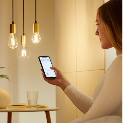 KOMPLEKTS 2x LED Aptumšojama spuldze VINTAGE FILAMENT A60 E27/6,7W/230V 2700-6500K CRI 90 Wi-Fi - WiZ