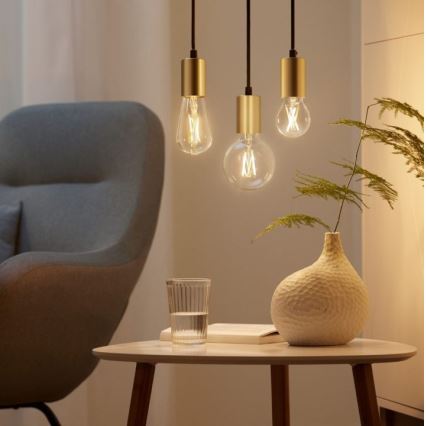 KOMPLEKTS 2x LED Aptumšojama spuldze VINTAGE FILAMENT A60 E27/6,7W/230V 2700-6500K CRI 90 Wi-Fi - WiZ