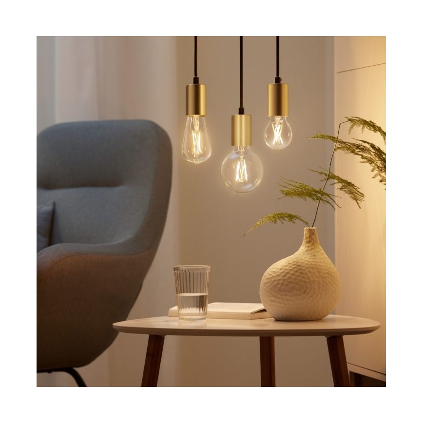 KOMPLEKTS 2x LED Aptumšojama spuldze VINTAGE FILAMENT A60 E27/6,7W/230V 2700-6500K CRI 90 Wi-Fi - WiZ