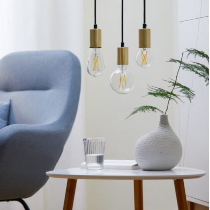 KOMPLEKTS 2x LED Aptumšojama spuldze VINTAGE FILAMENT A60 E27/6,7W/230V 2700-6500K CRI 90 Wi-Fi - WiZ
