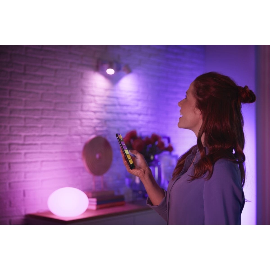 Komplekts 2x LED Aptumšojamās spuldzes Philips Hue WHITE AND COLOR AMBIANCE B39 E14/5,3W/230V 2200K - 6500K