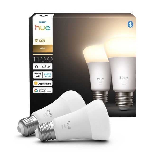 Komplekts 2x LED dimējama spuldze Philips Hue WHITE E27/9,5W/230V 2700K