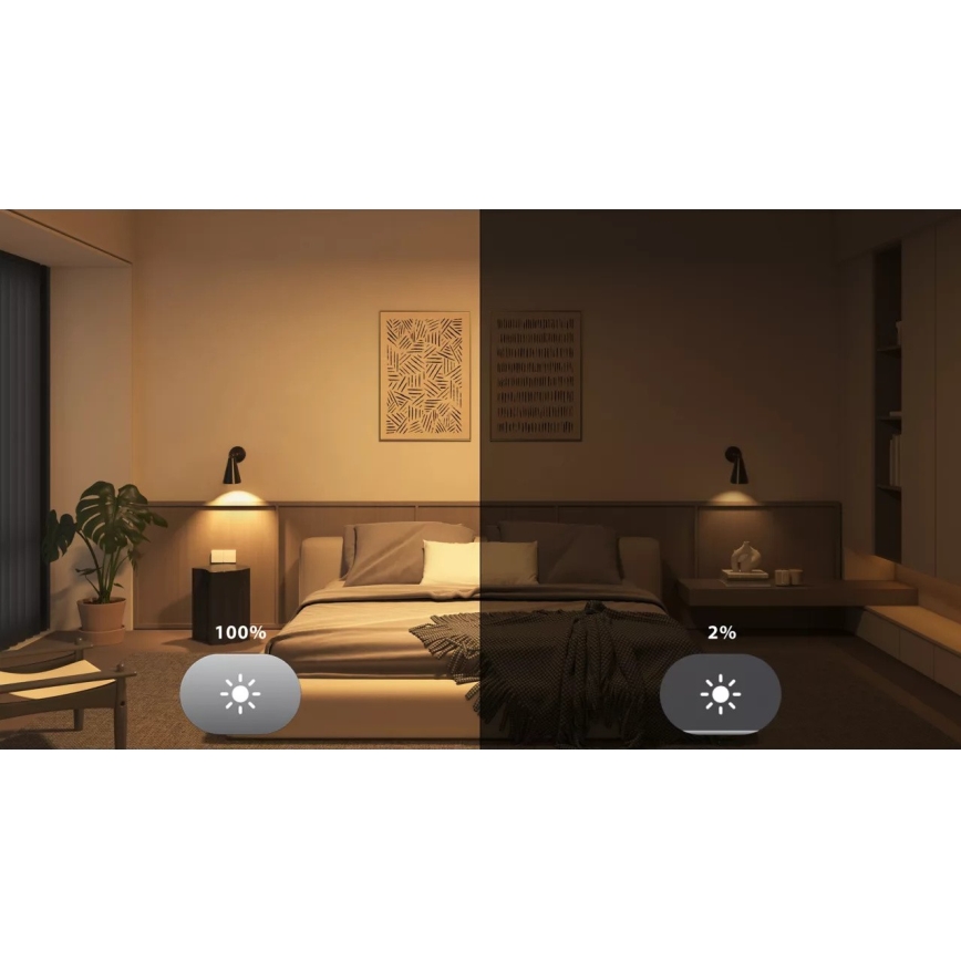 Komplekts: 2x LED dimmējamās spuldzes Philips Hue WHITE E27/7W/230V 2700K