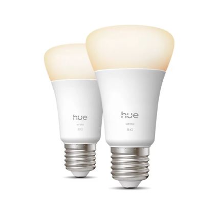 Komplekts: 2x LED dimmējamās spuldzes Philips Hue WHITE E27/7W/230V 2700K