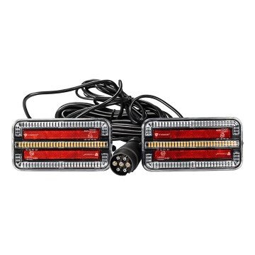 KOMPLEKTS 2x LED gaisma piekabei ar 7,5 m kabeli LED/12-24V IP65