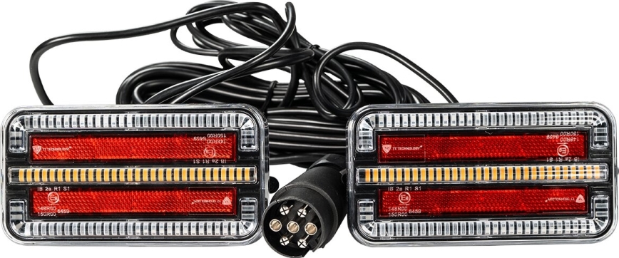 KOMPLEKTS 2x LED Piekabes lampa ar dinamisku pagrieziena rādītāju LED/12-24V IP65