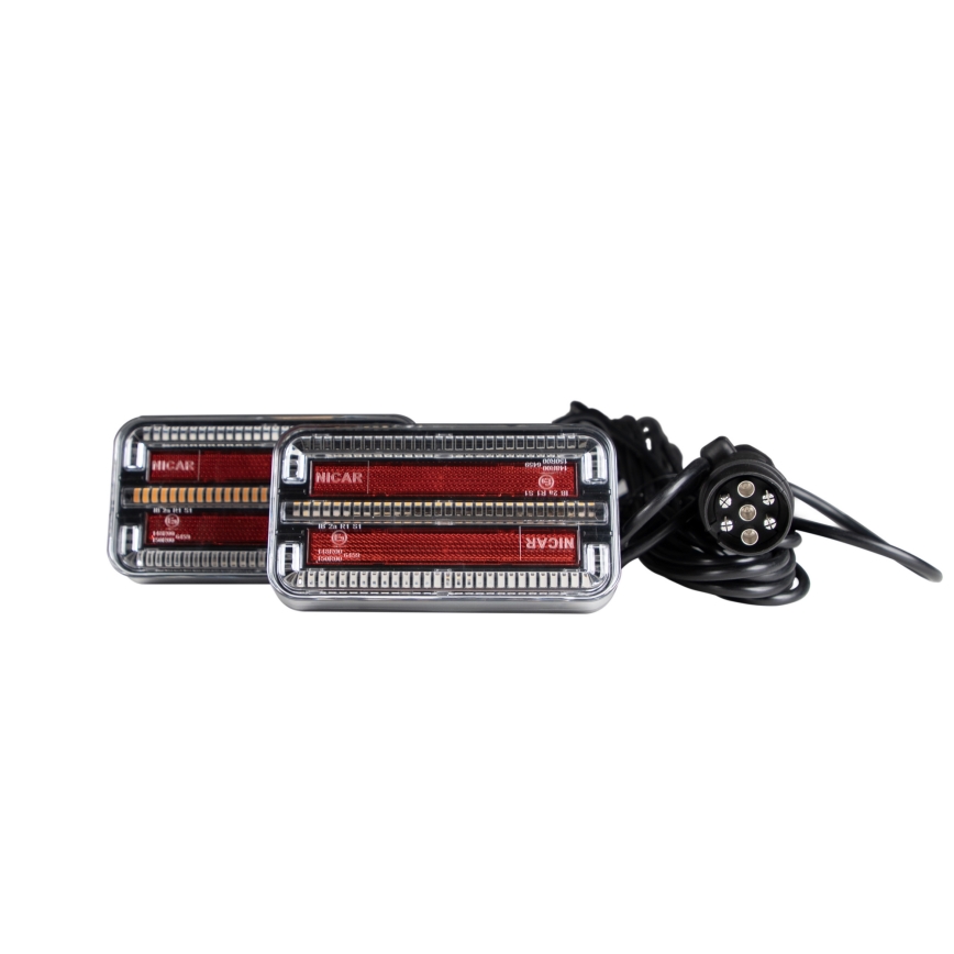 KOMPLEKTS 2x LED Piekabes lampa ar dinamisku pagrieziena rādītāju LED/12-24V IP65