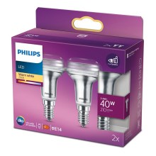KOMPLEKTS 2x LED Prožektora spuldze Philips E14/2,8W/230V 2700K