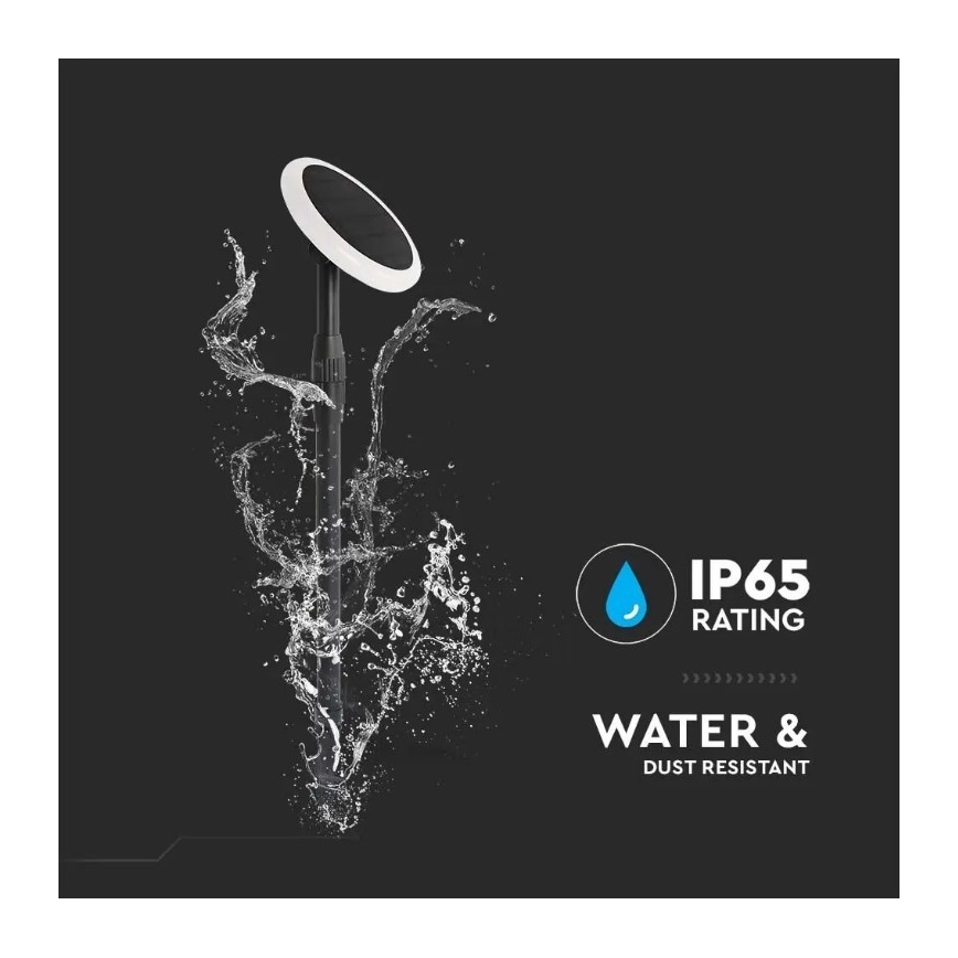 KOMPLEKTS 2x LED Regulējama saules enerģijas lampa GARDEN LED/3W/5V 42-80 cm 4000K IP65