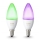 KOMPLEKTS 2x LED RGB Aptumšojama spuldze Philips Hue WHITE AND COLOR E14/6W/230V 2200-6500K