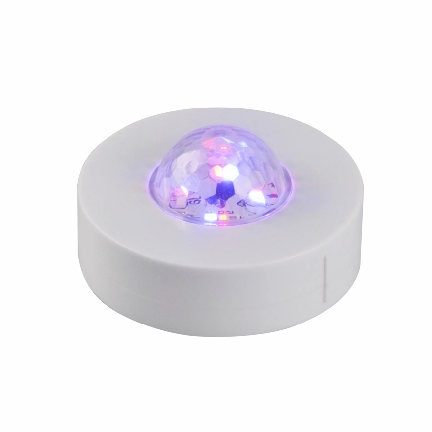 KOMPLEKTS 2x LED RGB Aptumšojama dekoratīva lampa FESTA 3xAAA/4,5V + tālvadības pults