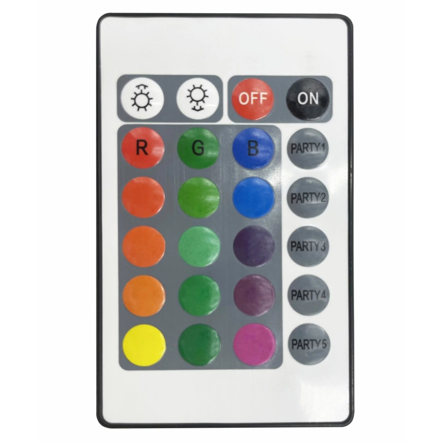 KOMPLEKTS 2x LED RGB Aptumšojama dekoratīva lampa FESTA 3xAAA/4,5V + tālvadības pults