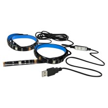 KOMPLEKTS 2x LED RGB Josla LED-RGB/4,8W/USB TV izvēlne