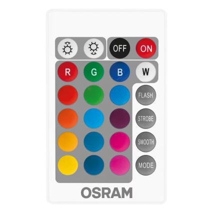 KOMPLEKTS 2x LED RGBW Aptumšojama spuldze B38 E14/4,9W/230V 2700K + tālvadības pults - Osram