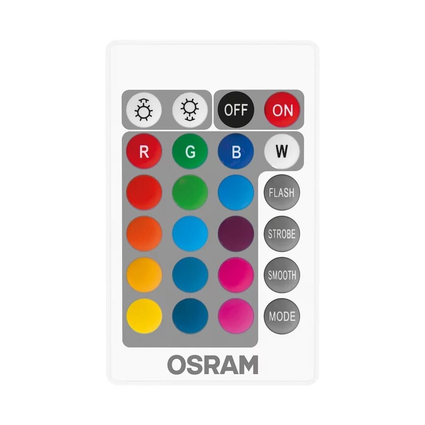 KOMPLEKTS 2x LED RGBW Aptumšojama spuldze B38 E14/4,9W/230V 2700K + tālvadības pults - Osram