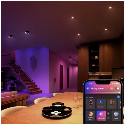 KOMPLEKTS 2x LED RGBW Aptumšojama spuldze Philips Hue White And Color Ambiance GU5,3/MR16/6,3W/12V 2000-6500K