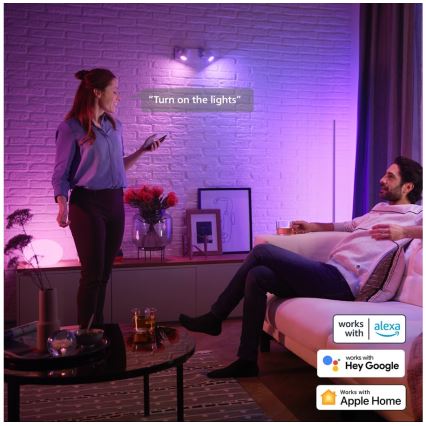 KOMPLEKTS 2x LED RGBW Aptumšojama spuldze Philips Hue White And Color Ambiance GU5,3/MR16/6,3W/12V 2000-6500K