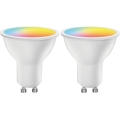 Komplekts 2x LED RGBW dimmējama spuldze MESH GU10/6,5W/230V 2700-6500K Wi-Fi - Aigostar