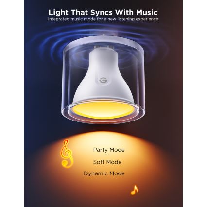 KOMPLEKTS 2x LED RGBWW Aptumšojama spuldze GU10/4,8W/230V 2700-6500K Wi-Fi - Govee