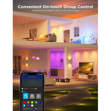 KOMPLEKTS 2x LED RGBWW Aptumšojama spuldze GU10/4,8W/230V 2700-6500K Wi-Fi - Govee