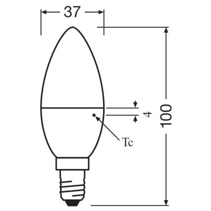 KOMPLEKTS 2x LED Spuldze B35 E14/4,9W/230V 3000K - Osram