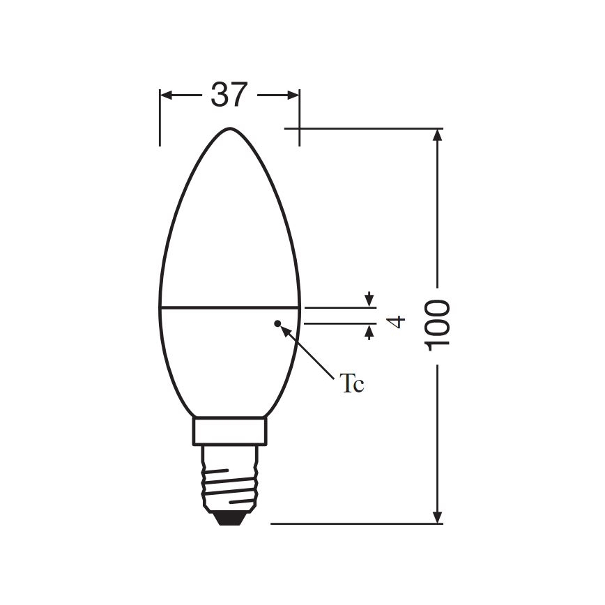 KOMPLEKTS 2x LED Spuldze B35 E14/4,9W/230V 3000K - Osram