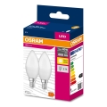 KOMPLEKTS 2x LED Spuldze B38 E14/7,5W/230V 3000K - Osram
