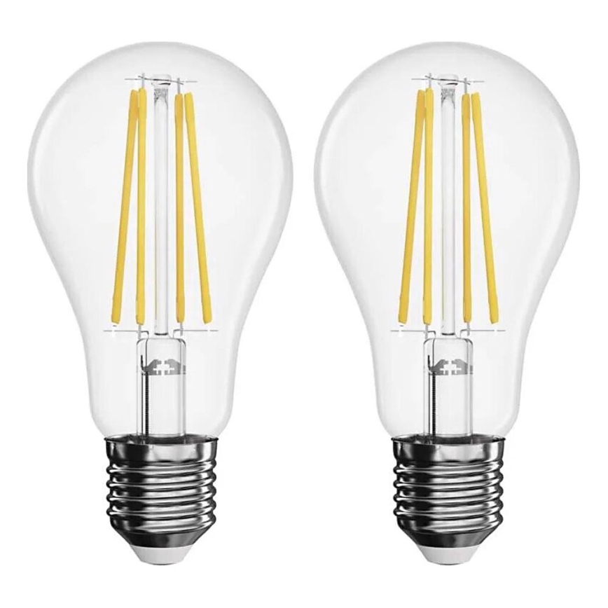 KOMPLEKTS 2x LED Spuldze FILAMENT A60 E27/5,9W/230V 2700K
