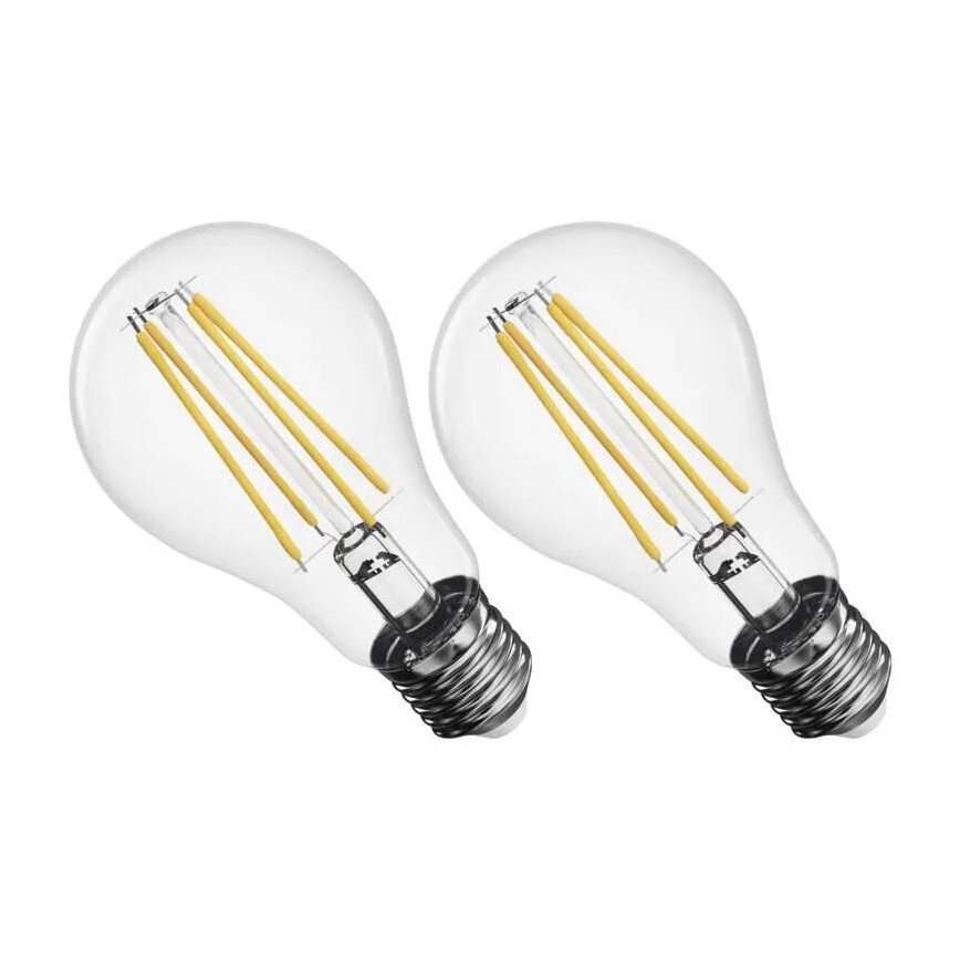 KOMPLEKTS 2x LED Spuldze FILAMENT A60 E27/5,9W/230V 2700K