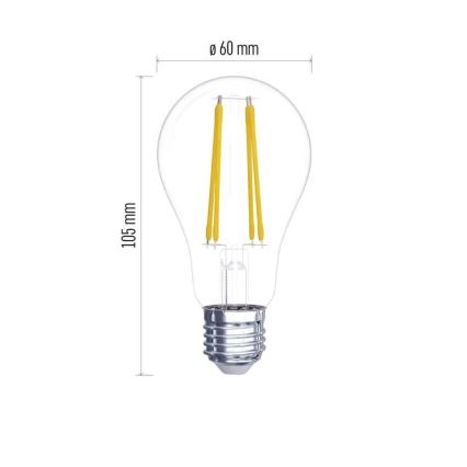 KOMPLEKTS 2x LED Spuldze FILAMENT A60 E27/5,9W/230V 2700K
