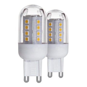 KOMPLEKTS 2x LED spuldze G9/2,5W 3000K - Eglo 11461