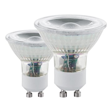 KOMPLEKTS 2x LED Spuldze GU10/3,4W 3000K - Eglo 11475