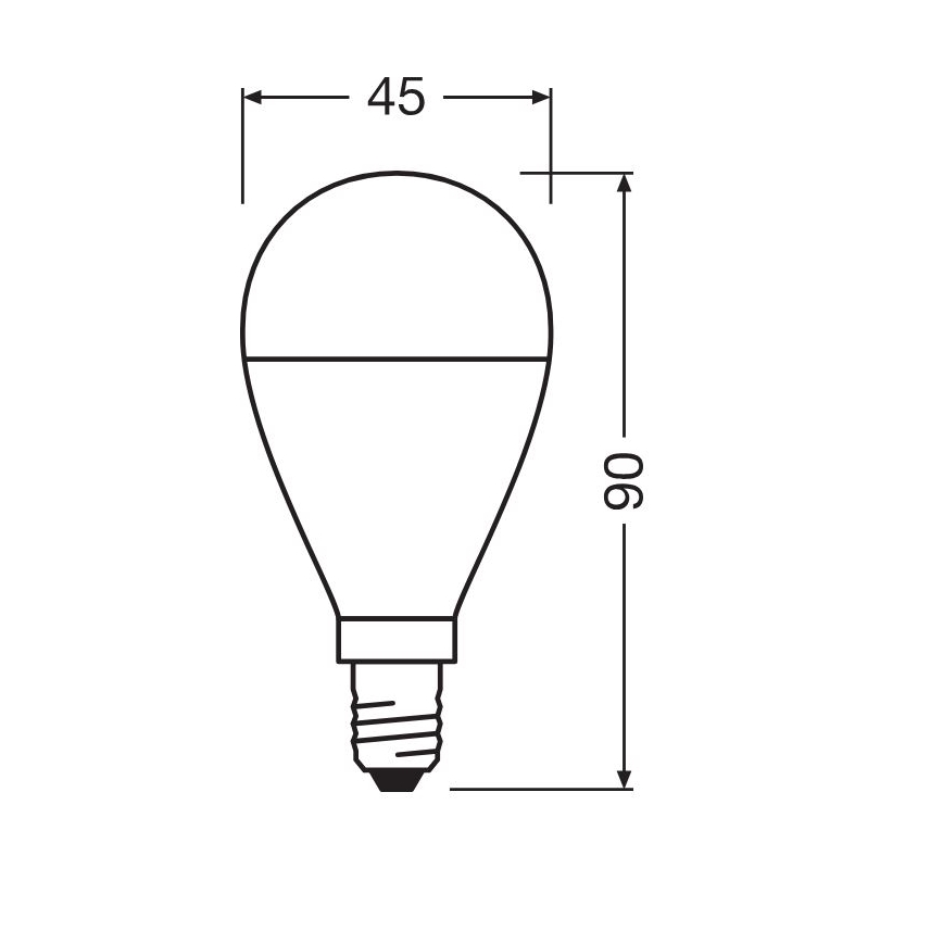 KOMPLEKTS 2x LED Spuldze P45 E14/7W/230V 3000K - Osram