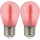 KOMPLEKTS 2x LED Spuldze PARTY E27/0,3W/36V sarkana