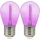 KOMPLEKTS 2x LED Spuldze PARTY E27/0,3W/36V violeta
