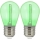 KOMPLEKTS 2x LED Spuldze PARTY E27/0,3W/36V zaļa